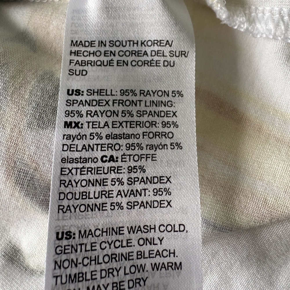 Chico’s Large Tropical Palm Leaf Short Sleeve Tee Casual Beach Cruise Resortwear - Picture 7 of 9